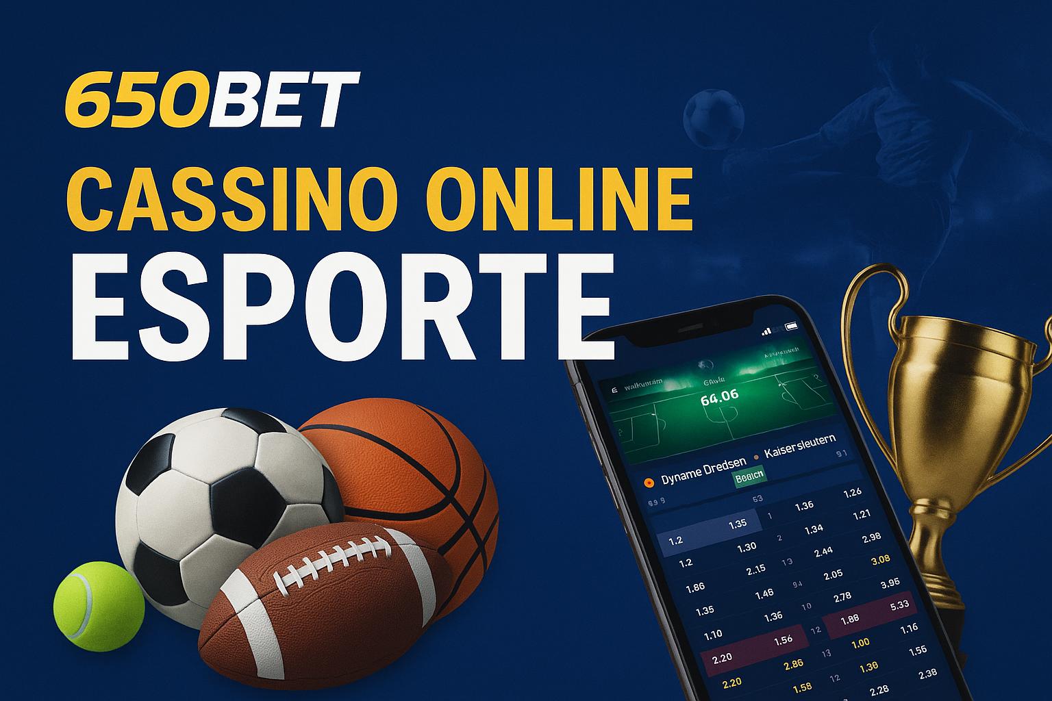 Aposte em apostas esportivas no cassino online 650BET