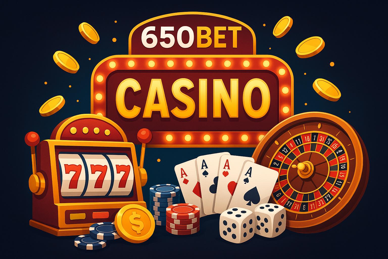 Jogos de cassino online 650BET